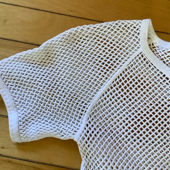 White Mesh T-Shirt - Picture 2 of 3